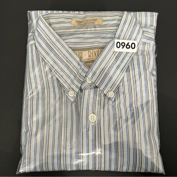 Sun River Striped Chest Pocket Button Down Shirt | Men’s Size Large - Picture 6 of 6